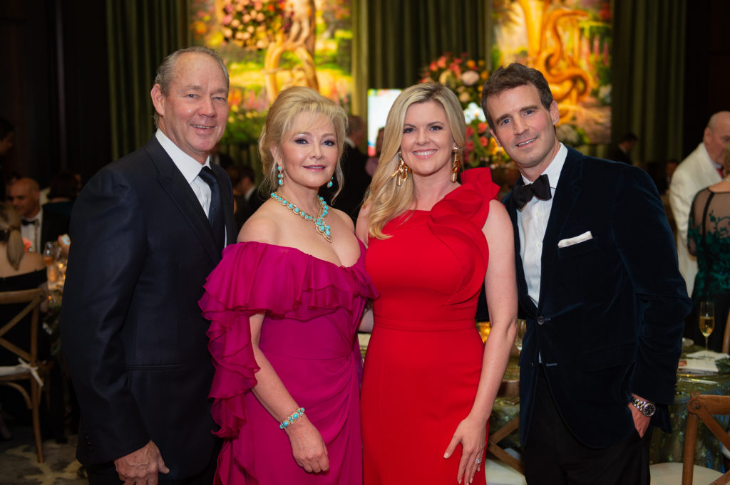 Jim & Whitney Crane, Ashlee & Benton Love at the Houston Symphony Ball. (Photo by Wilson Parish)