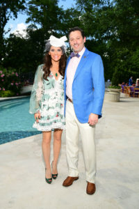 Joanna & Brad Marks at the Hats, Hearts & Horseshoes Kentucky Derby Affair benefiting Bo’s Place. (Photo by Daniel Ortiz)