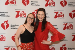 Katherine Mathews, Rachel Dash at the annual Go Red for Women luncheon.