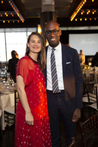 Kelly Barnhart, Anaeze Offodile at Illumination: The Rothko Chapel Gala. (Photo by Jenny Antill Clifton)