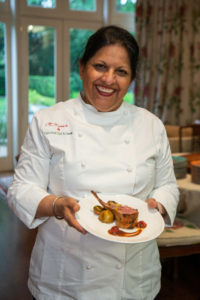 Chef Kiran Verma of Kiran’s at the Recipe for Success Delicious Alchemy dinner. (Photo by Michelle Watson CatchLightgroup.com)