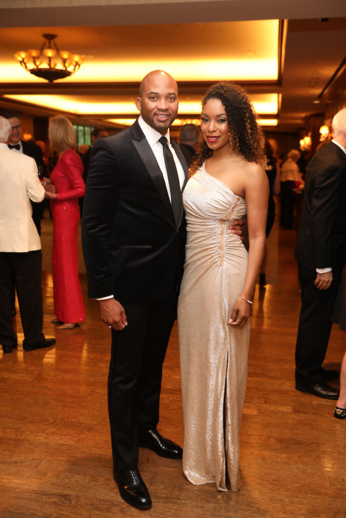 Marcellus Upshaw, Tiffanee Buffalo at the Da Camera Gala at The Houstonian. (Photo by Priscilla Dickson)