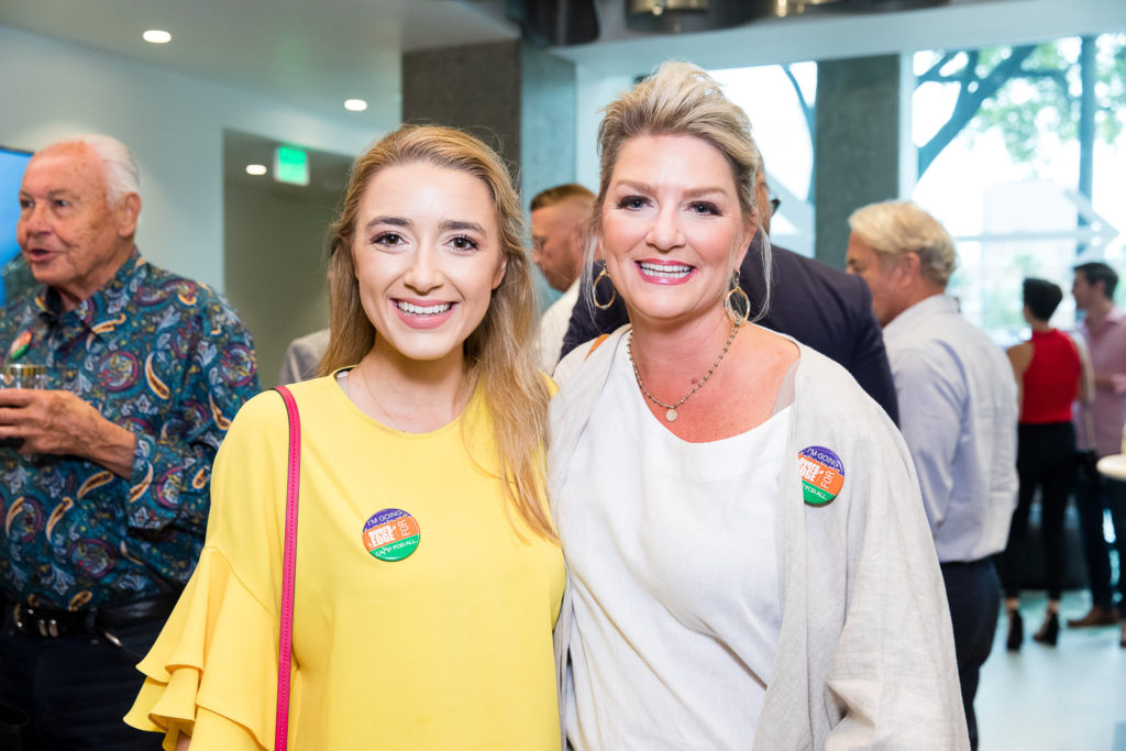 McKensie Wren, Dena Wren at Construction Concepts BLDiT charity event benefiting Camp for All. (Photo by Hung Truong)