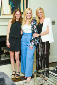 Megan Orgel, Hannah Nates, Meredith Kelly at the John Daugherty Realtors open house in Memorial.