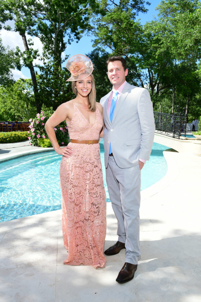 Megan & Luke Hotze at the Hats, Hearts & Horseshoes Kentucky Derby Affair benefiting Bo's Place. (Photo by Daniel Ortiz)