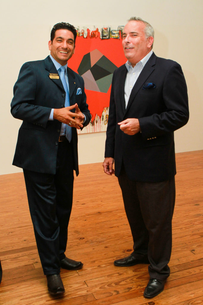 Mister McKinney, Jason Fuller at Glasstire Party for Rainey Knudson at Texas Gallery. (Photo by Chris P. Bachman)