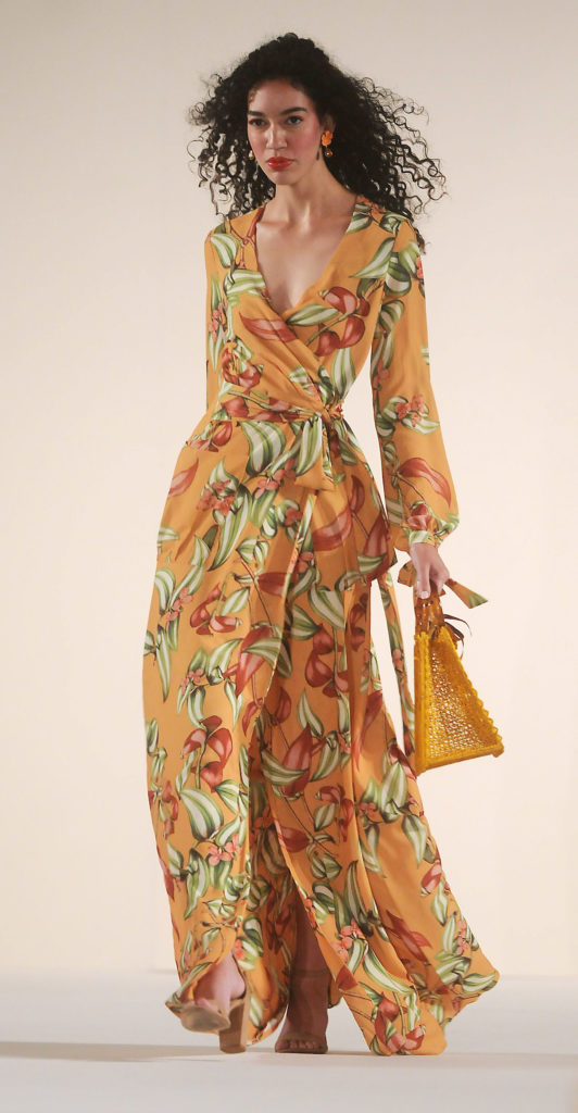 A model walks the runway in fashions from Tootsie's at the Latin Women's Initiative Annual Fashion Show and Luncheon. (Dave Rossman Photo)