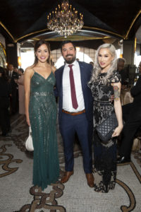 Molly Lavoie, Paul Caluscos, Sarah Haim at Illumination: The Rothko Chapel Gala. (Photo by Jenny Antill Clifton)