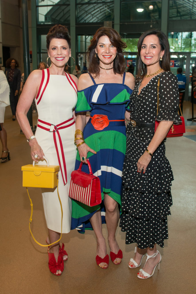 Natalie Hurley, Marla Hurley, Jennifer Grigsby at the Astros Foundation Safe at Home luncheon. (Photo by Jacob Power)