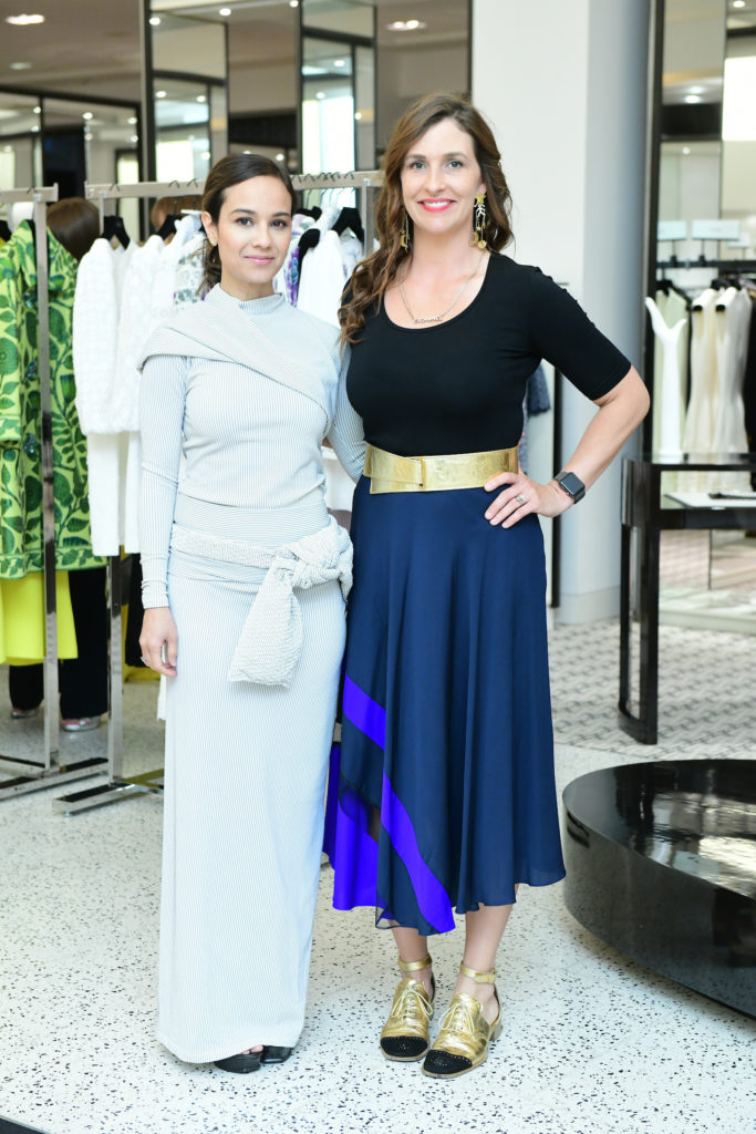 Nielo Chow, Crystal Roark at the Andrew Gn fashion presentation and dinner at Tootsies. (Photo by Daniel Ortiz)