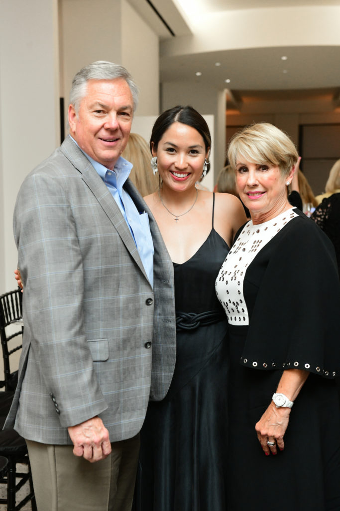 Norman Lewis, Kyla Phung, Donna Lewis at the Andrew Gn fashion presentation and dinner at Tootsies. (Photo by Daniel Ortiz)
