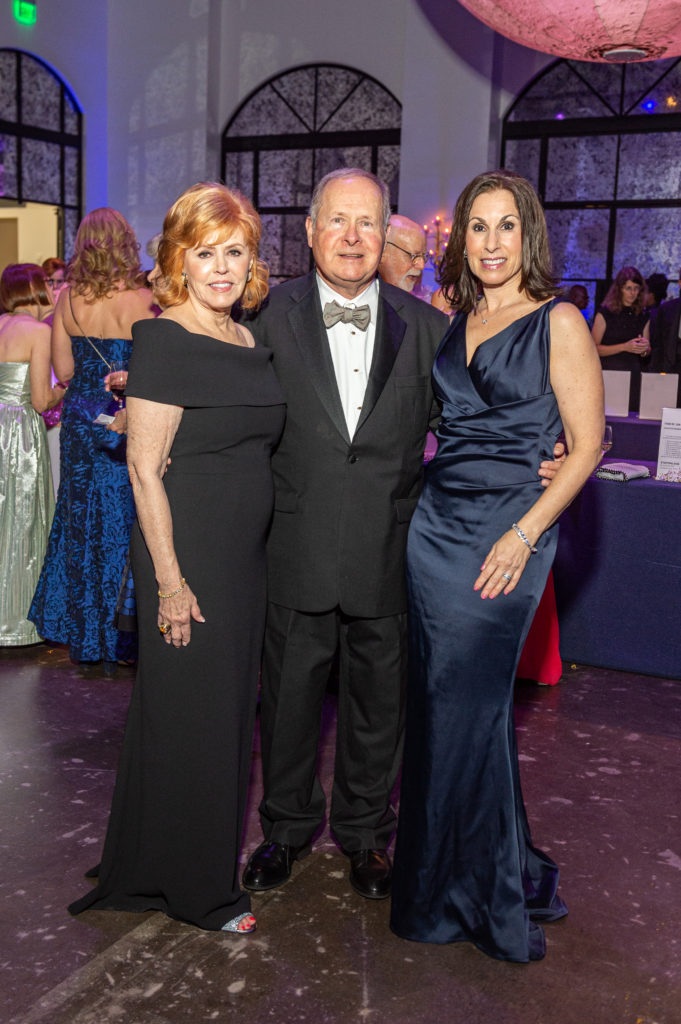 Moonstruck gala chairs Bette &Ralph Thomas, Janine Iannarelli at the Lone Star Flight Museum Gala at The Revaire. (Photo by Fulton Davenport)