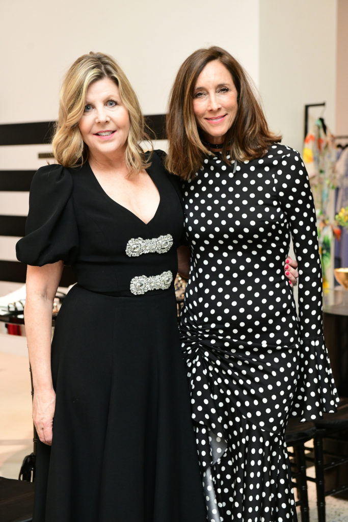Penne Weidig, Leah Little Hale at the Andrew Gn fashion presentation and dinner at Tootsies. (Photo by Daniel Ortiz)