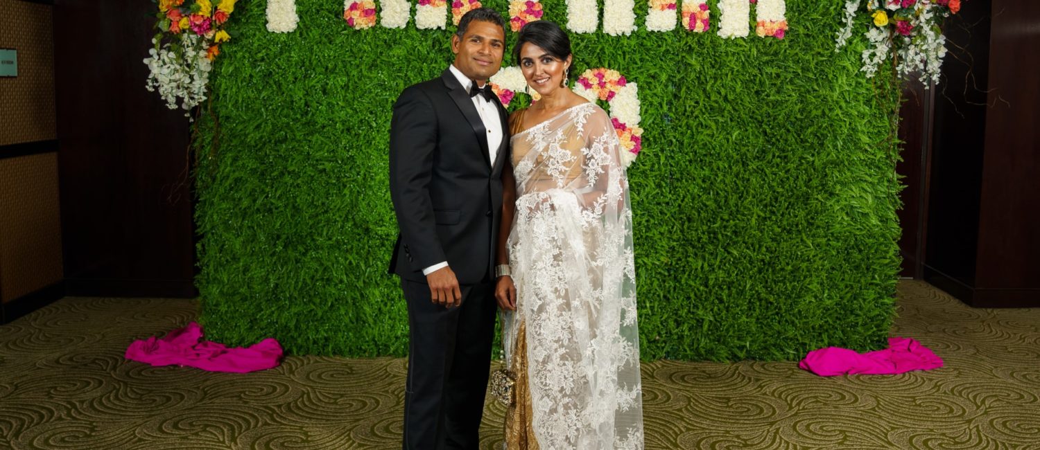 Celestine & Mini Vettical at the Pratham Houston gala. (Photo by Bijay Dixit/Unique Photo Images)