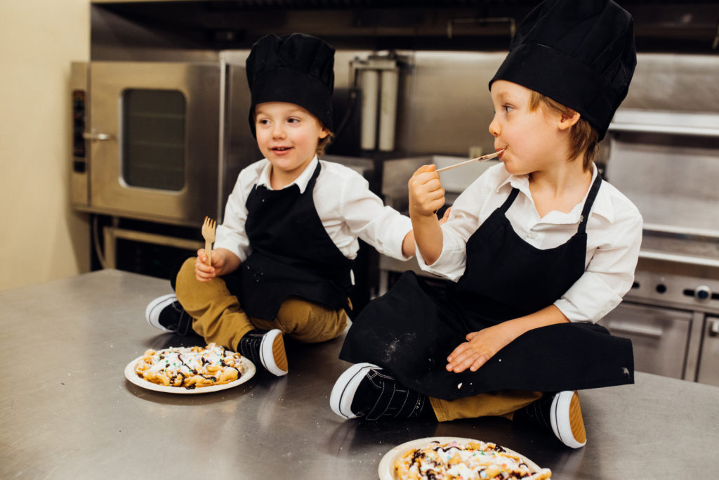 Jace Fletcher has twin toddlers. It's safe to say they're all in on the higher quality fried food. (Photo by  James Coreas)
