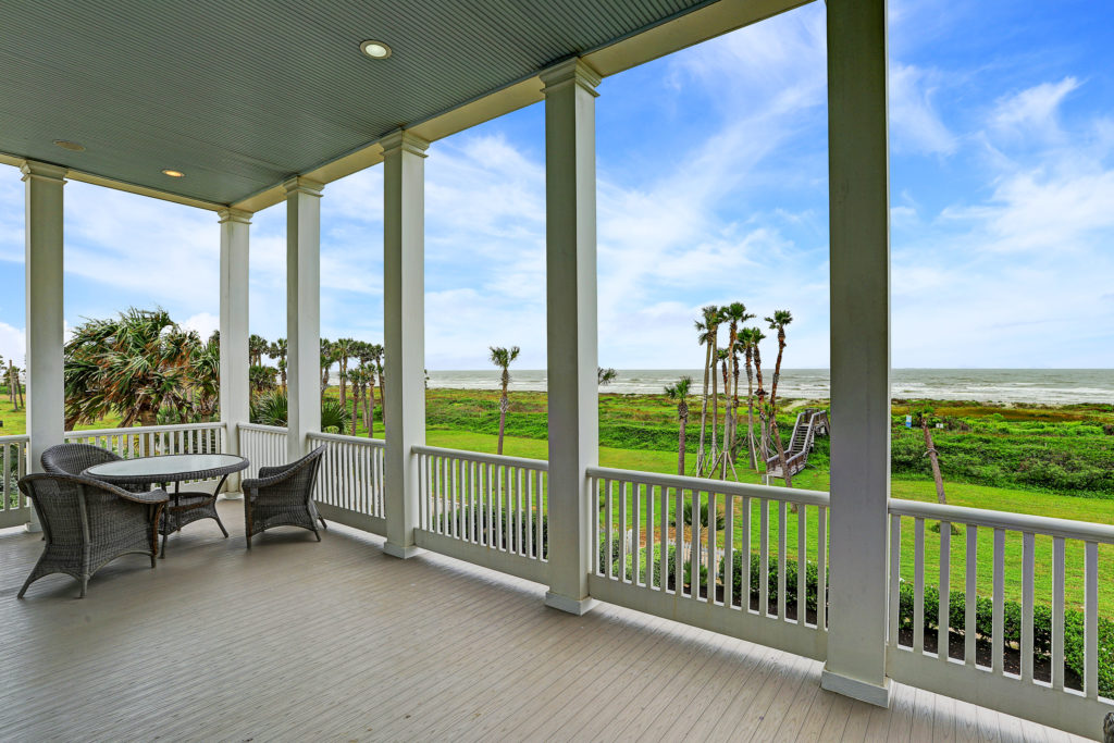 The view of the gulf is an enticing feature at 2657 E. Seaside, listed with John Daugherty Realtors, in Beachtown on Galveston Island.  (Photo by TK Images)