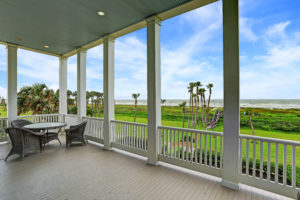 A house with an ocean view at 2657 E. Seaside in Beachtown on Galveston Island. (Photo by TK Images)