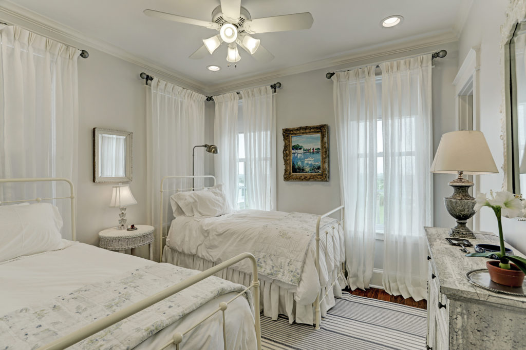 Twin beds make this room perfect for kids. (Photo by TK Images)