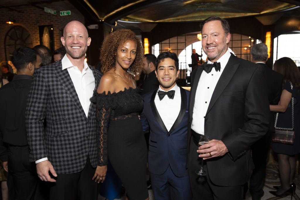 Steven & Monique Kaufman, Mauricio Patino & Jim McAlister at Illumination: The Rothko Chapel Gala. (Photo by Jenny Antill Clifton)