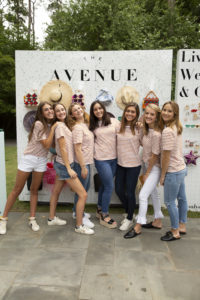 The Avenue Shop girls sported Breton stripes. (Photo by Jenny Antill Clifton)