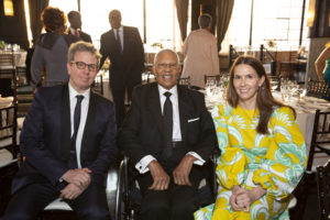 Honorees Marc Glimcher, Reverend Bill Lawson, Fairfax Dorn at Illumination: The Rothko Chapel Gala. (Photo by Jenny Antill Clifton)