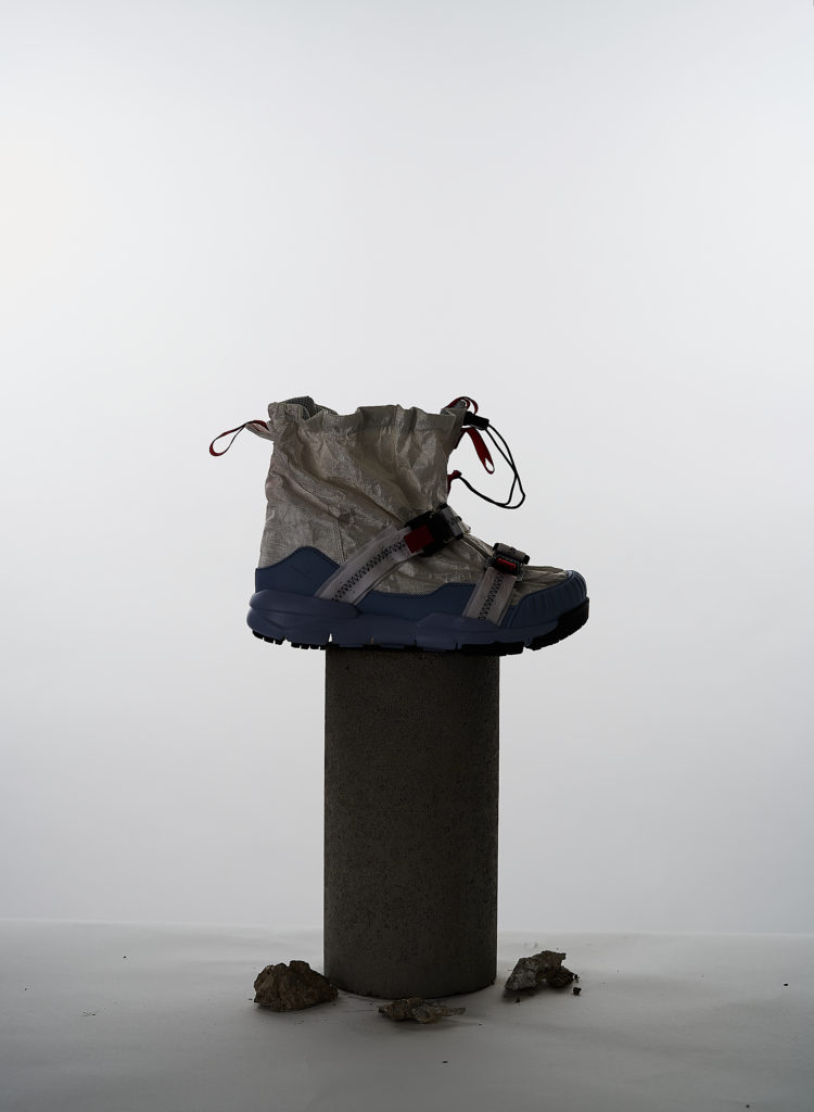 NikeCraft x Tom Sach shoe on a pedestal - does that it make it even more important?