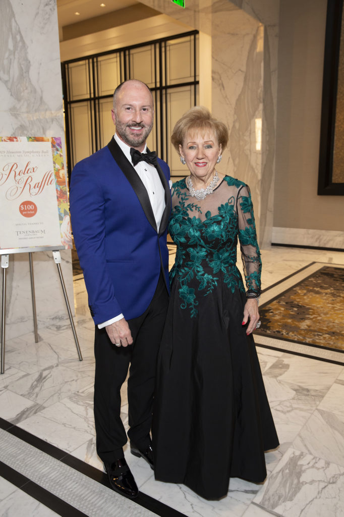 Tony Bradfield, Marguerite Swartz at the Houston Symphony Ball. (Photo by Jenny Antill)