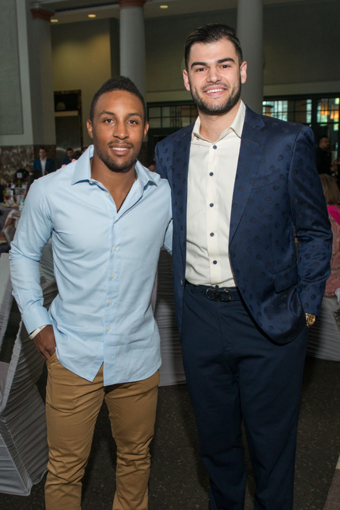 Tony Kemp, Lance McCullers at the Astros Foundation Safe at Home luncheon. (Photo by Jacob Power) 
