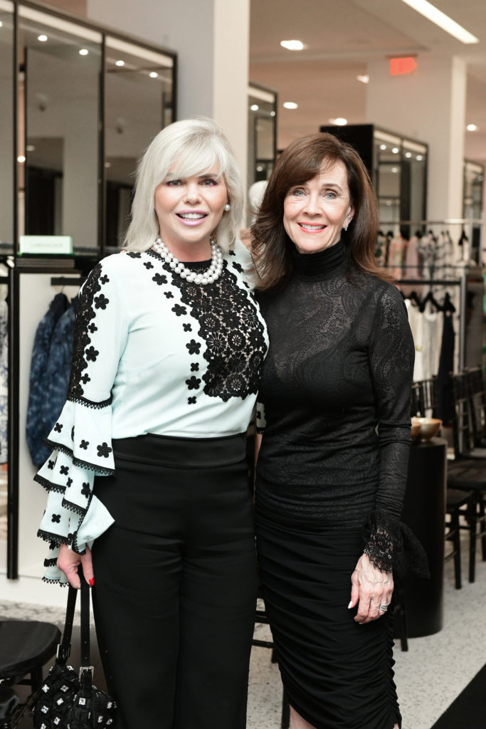 Valerie Fuller, Robin Simon at the Andrew Gn fashion presentation and dinner at Tootsies. (Photo by Daniel Ortiz)