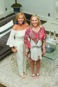 Vanessa Sendukas, Debbie Dalton at the John Daugherty Realtors open house in Memorial.