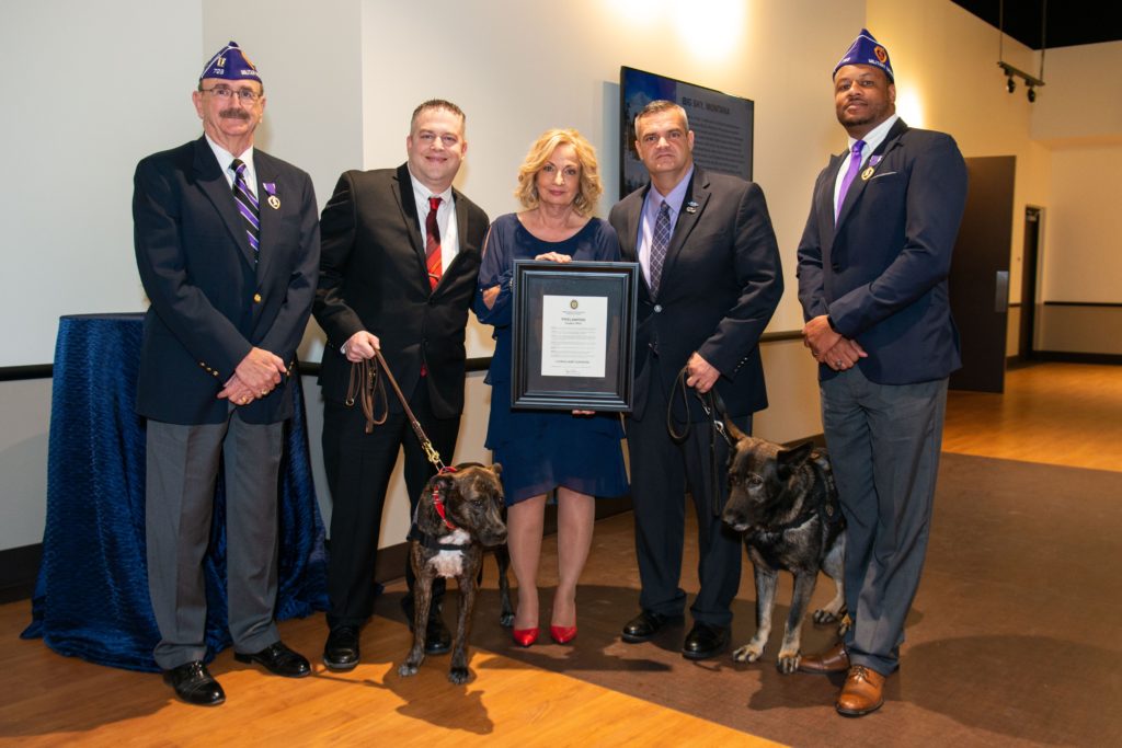 Houston SPCA received a Purple Heart Honor.