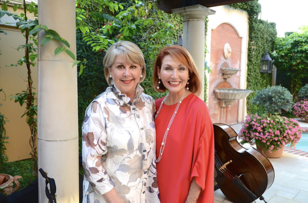 Cheri Fama, Mary Grace Gray   at the kick off, held at Hotel Granduca, for the American Cancer Society's Corks & Forks fundraiser. (Photo by Roswitha Vogler)