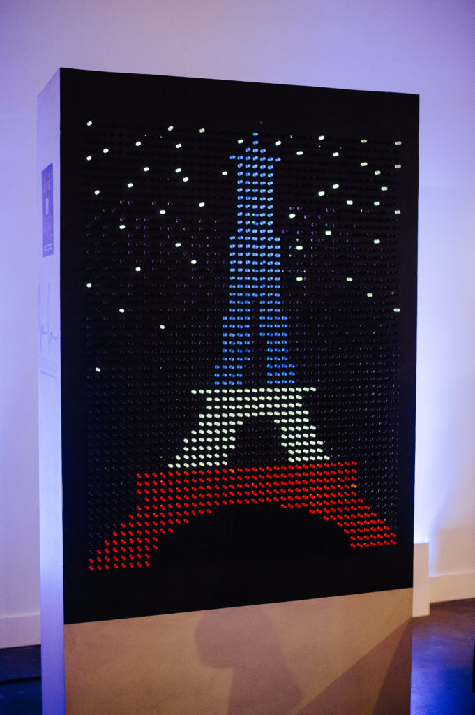 A vodka-infused Eiffel Tower from Liquid Lights at the Mercury gala at The Revaire. (Photo by Scott Villalobos, CatchLightGroup.com)