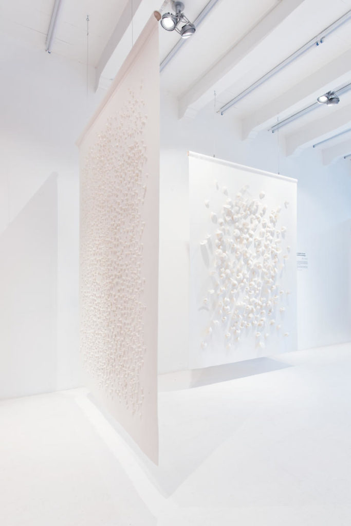 Coral-inspired wool felt sculpture by Wool Amsterdam
