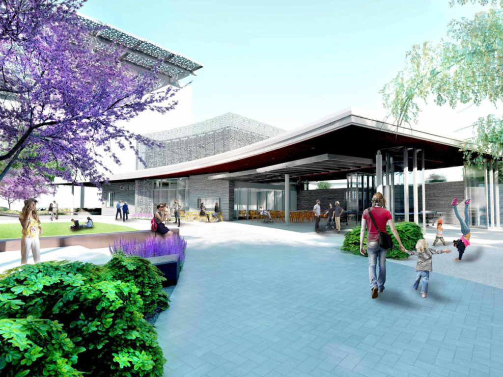The fast-casual cafe will have indoor and outdoor seating.  (Photo by Downtown Redevelopment Authority)