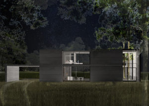 Spec House, a contemporary sustainable home for four, by Ponce Woodfill Architecture earned honors in the Conceptual category.