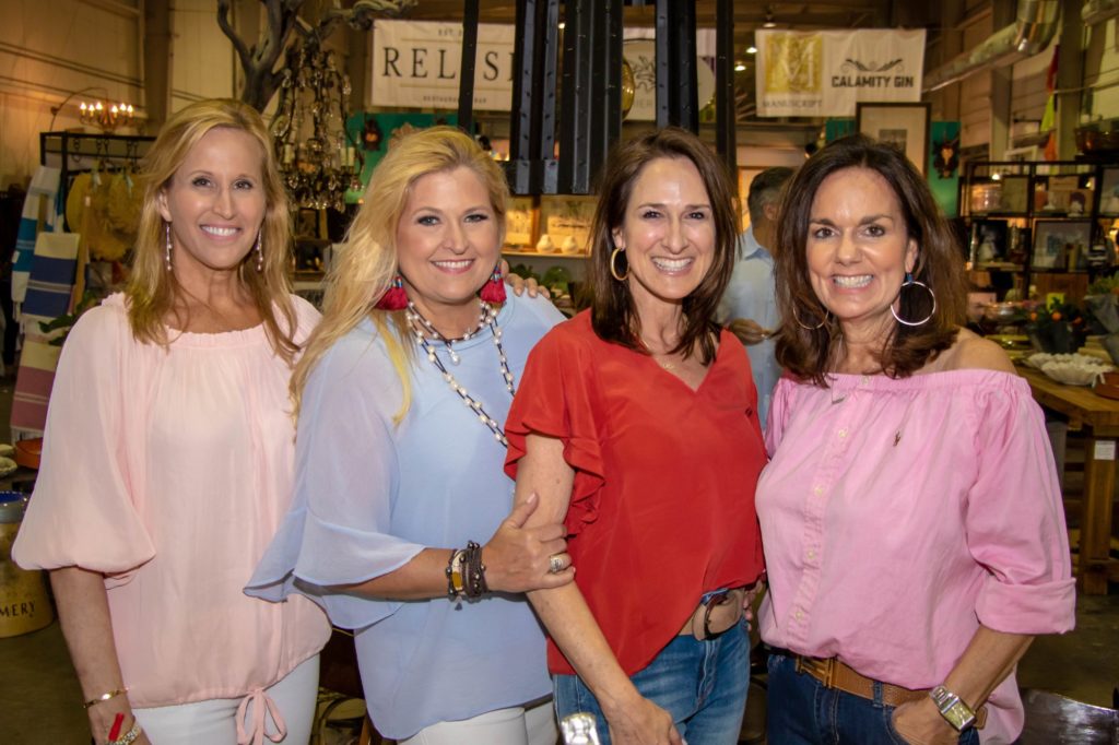 DASH co-founders Vanessa Sendukas, Michelle Maresh, Lisa Erwin, Angela Poujol at the 2019 Spring Market a year before masks were required.