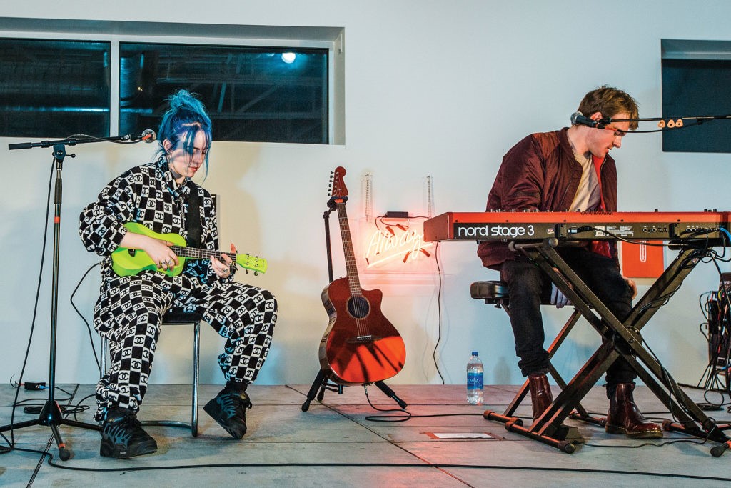 Billie Eilish performing at The Public Trust.