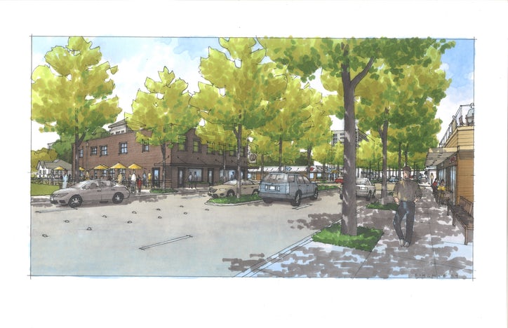 A rendering of the new downtown Richardson. Courtesy of Durkin Properties