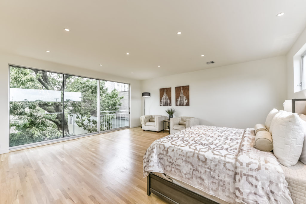 One of four bedrooms in the house at 1810 West Bell, listed with Beth Wolff Realtors. (Pro House Photos)