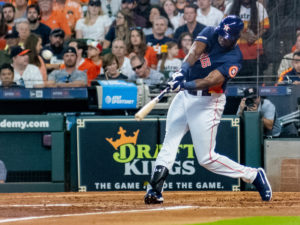 Houston Astros top prospect Yordan Alvarez made his major league debut, hitting a home run in his second at bat versus Baltimore Orioles pitcher Dylan Bundy Sunday at Minute Maid Park