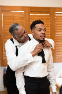 Preparing for the ceremony. (Photo by Duke Images)