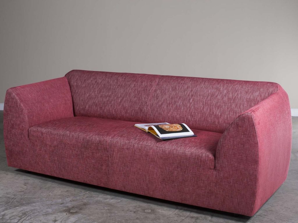 La Jolie Modern Indian Pink Woven Linen Sofa From Holland