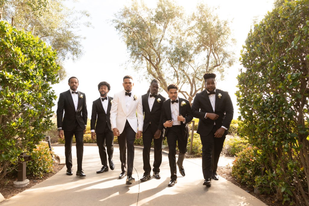 The groom and his groomsmen. (Photo by Duke Images)