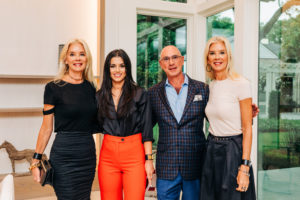 Tena Lundquist Faust, Nadia Ross, Hedley Karpas, Tama Lundquist at the Houston PetSet/Martha Turner Sotheby’s International Realty open house.