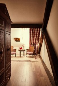 60 4×6 Hotel Peter & Paul, Schoolhouse Guest Room, Red Floor_(credit Hotel Peter & Paul) (Photo by Hotel Peter & Paul)