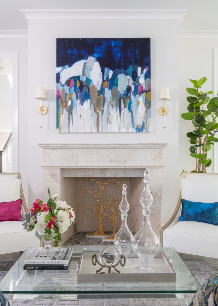 The family room by Kara Wuellner of The Design Firm (Photo by Michael Hunter Photography)