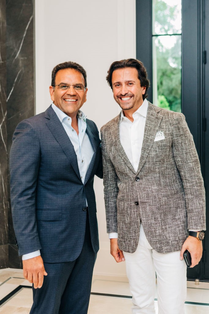 Luxury home developer Al Ross, Dany Daniel at the Houston PetSet "Fierce & Fabulous" event at Ross' latest home at 3443 Inwood  (Photo Bonner Rae Photography).  