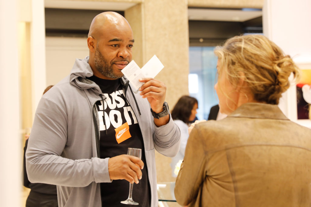 Bandar Idris at Maison Francis Kurkdjian's "Expanded Drops" at Neiman Marcus. (Photo by Priscilla Dickson)