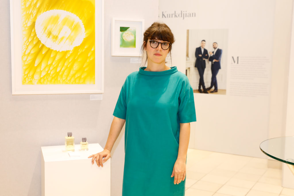 Christelle Boulé at Maison Francis Kurkdjian's "Expanded Drops" at Neiman Marcus. (Photo by Priscilla Dickson)